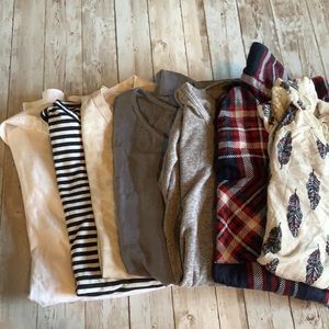 Bundle of seven small Tops